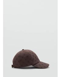 Mango - Cap With Printed Logo - Lyst