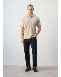 Mango - 100% Cotton Piqué Polo - Lyst