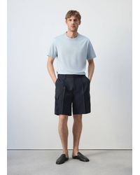 Mango - Modal Cotton Cargo Bermuda Shorts - Lyst