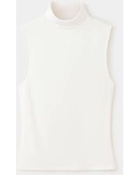 Mango - Sleeveless Turtleneck Top - Lyst
