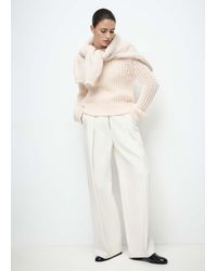 Mango - Openwork Knit Sweater - Lyst