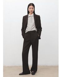 Mango - Straight-Fit Suit Trousers - Lyst