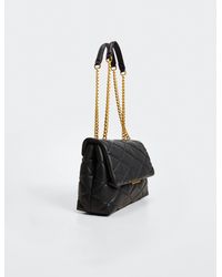 Mango Quilted Chain Bag - Black