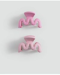 MANGO TEEN - Pack Of 2 Fur-Effect Hair Clips - Lyst