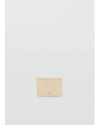 Mango - Croc-Effect Card Holder - Lyst
