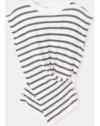 Mango - Draped Fine Knit Sweater - Lyst