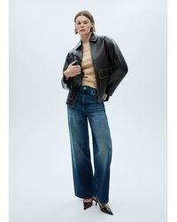 Mango - Fine-Knit Boat-Neck Sweater Medium - Lyst