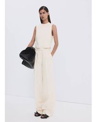 Mango - Pinstripe Suit Trousers - Lyst