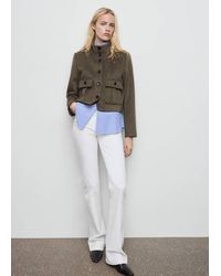 Mango - Wool-Blend Jacket With Pockets - Lyst