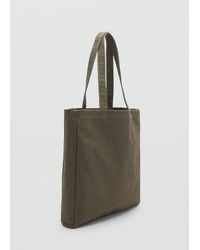 Mango - Baumwoll-Tote-Bag - Lyst