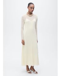 Mango - Semi-Transparent Combination Dress - Lyst
