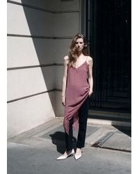 Mango - Asymmetric Lace Camisole Top - Lyst