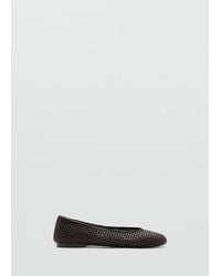 Mango - Braided Ballerina Flat - Lyst