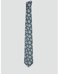 Mango - 100% Silk Paisley Print Tie - Lyst