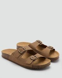 MANGO TEEN - Buckles Leather Sandal - Lyst