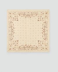 Mango - Printed Scarf With Lurex Detail - Lyst