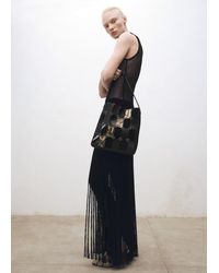 Mango - Combined-Patchwork Leather Bag - Lyst