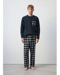 Mango - Check Cotton Pyjama Pack - Lyst
