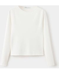 Mango - Fitted Boat-Neck Sweater - Lyst