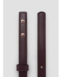 Mango - Thin Belt With Metal Detail - Lyst