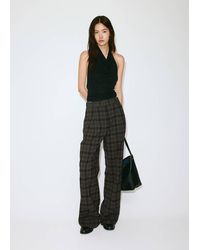 Mango - Straight-Fit Pleated Trousers - Lyst