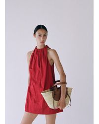 Mango - Natural Fibre Basket Bag - Lyst