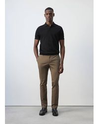 Mango - Barna Super Slim Fit Chino Twill Trousers - Lyst