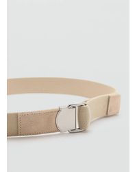 Mango - Leather Mixed Belt - Lyst