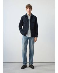 Mango - 100% Cotton Overshirt With Pockets - Lyst