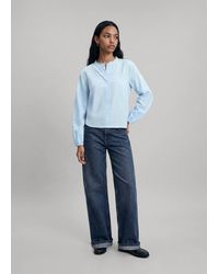 MANGO TEEN - Cotton Blouse With Frill Collar - Lyst