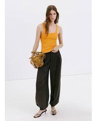 Mango - Fitted Spaghetti Strap Top - Lyst