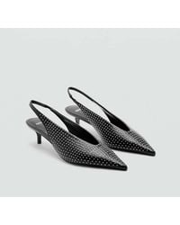 Mango - Studded High-Heeled Shoe - Lyst