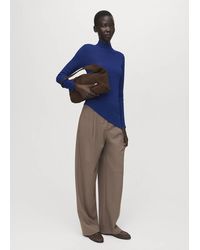 Mango - Sweater With Asymmetrical Turtleneck - Lyst