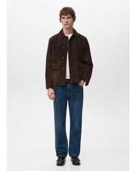 Mango - Moby Straight-Fit Dark-Wash Jeans - Lyst