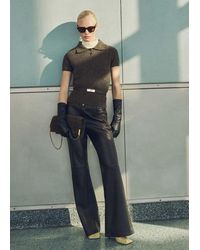 Mango - Short-Sleeved Polo-Neck Sweater - Lyst