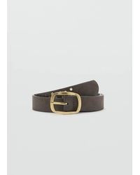 MANGO TEEN - Leather Belt With Eyelets - Lyst