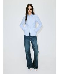Mango - Slim-Fit Poplin Shirt - Lyst