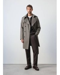 Mango - Water-Repellent Belted Trench Coat - Lyst