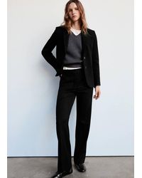 Mango - Straight-Fit Suit Trousers - Lyst