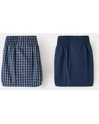 Mango - Pack 2 Boxer Combinati Blu Notte - Lyst