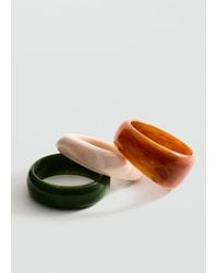 Mango - Set Of 3 Combined Volume Maxi Bracelets - Lyst