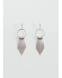 MANGO TEEN - Hoop Pendant Earrings - Lyst