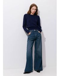 Mango - Pullover Mit Zopfmuster - Lyst