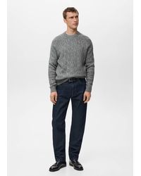 Mango - Cable-Knit Sweater - Lyst