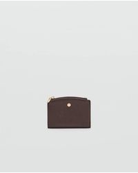 Mango - Wallet With Button Flap - Lyst