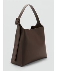 Mango - Shopper Bag With Buckle - Lyst