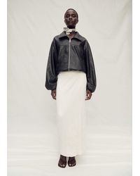 Mango - Gonna Diritta Tulle Bianco Sporco - Lyst