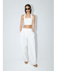 Mango - Crop Top Halter Neck - Lyst