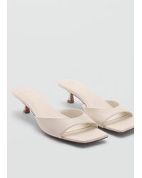 Mango - Heel Non-structured Sandals - Lyst