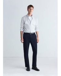 Mango - Slim Fit Comfort Stretch Non-Iron Shirt - Lyst